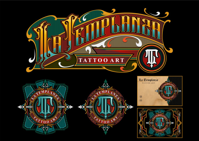 Gig Preview - Make your logo tattoo shop and brand equipment