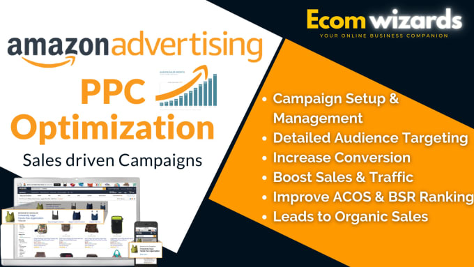 Gig Preview - Setup, optimize your amazon PPC ads campaign, amazon sponsored ads, amazon ads