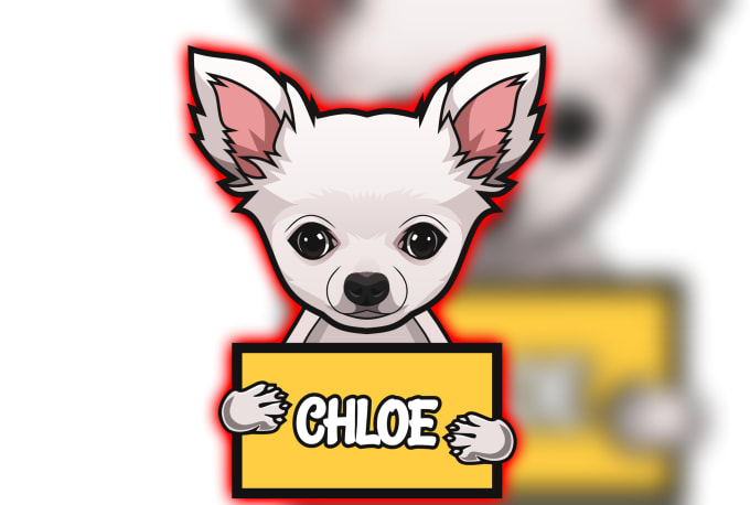 Gig Preview - Draw cute cartoon pet, dog, cat or animal mascot logo