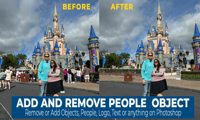 Gig Preview - Do add, remove person, objects or people from photo