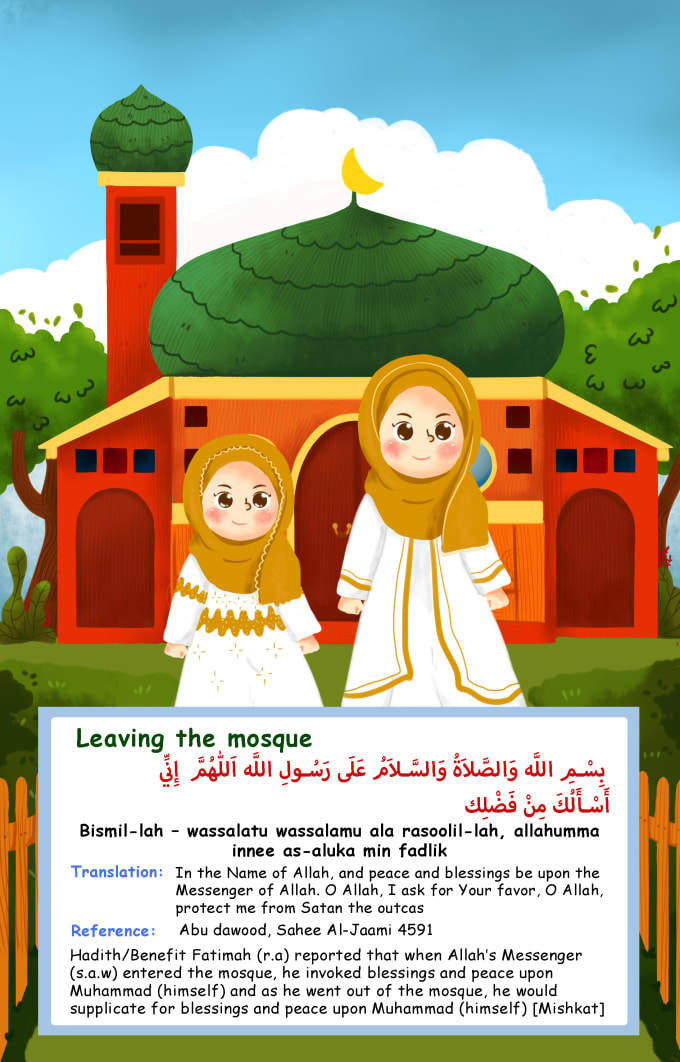 Gig Preview - Illustrate an islamic children book