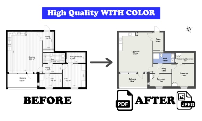 Gig Preview - Draw architectural floor plan in autocad and floorplanner