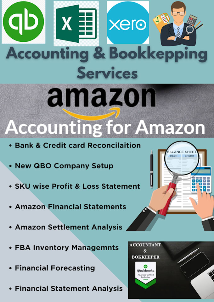 Gig Preview - Do ecommerce, amazon accounting and bookkeeping in quickbooks, xero