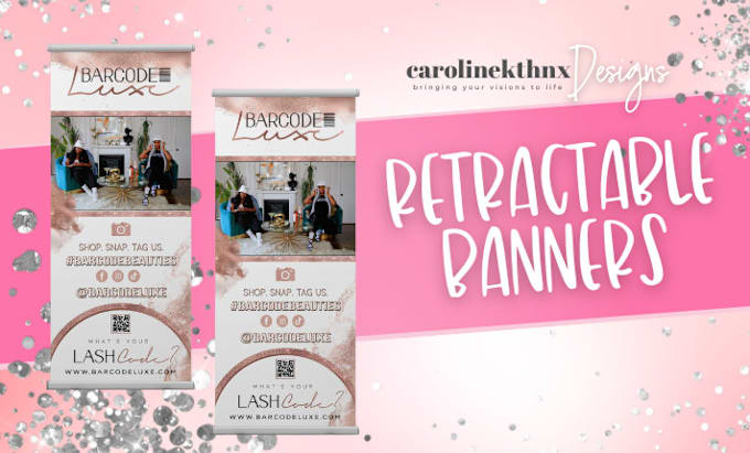 Gig Preview - Design a roll up banner customized to your brand