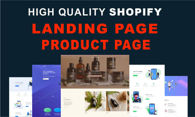 Gig Preview - Design shopify landing page, product landing page using pagefly or shogun