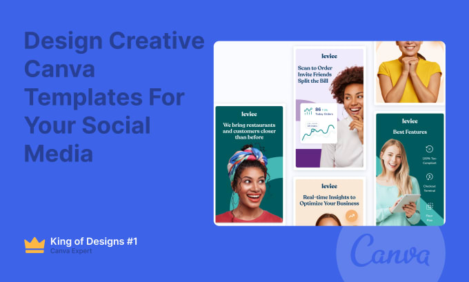 Gig Preview - Design creative canva templates for your social media