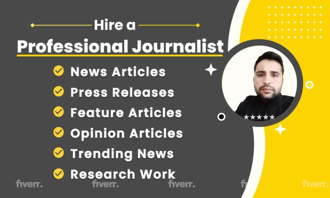 Bestseller - be your news writer, news article writer as a journalist