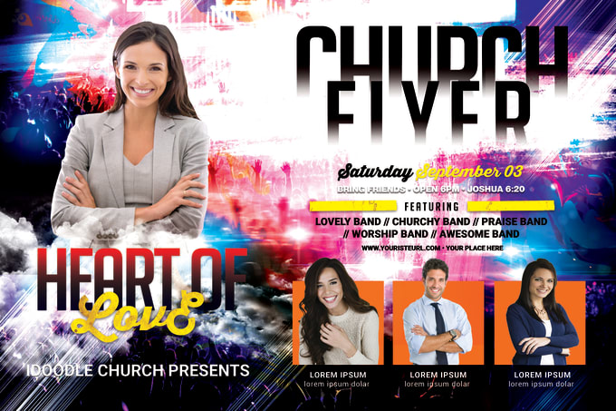 Gig Preview - Do fb instagram party poster church or event flyer design