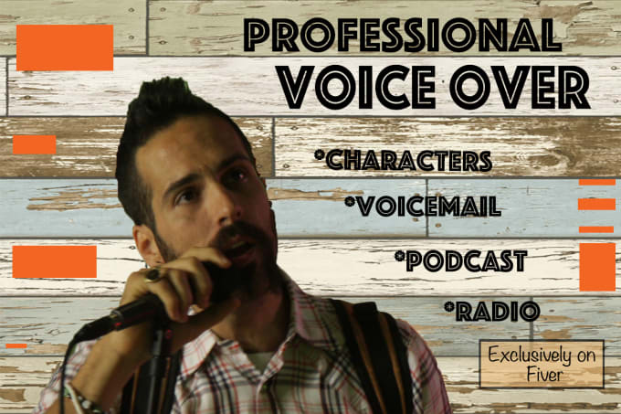 Gig Preview - Be your male voice actor in english or spanish