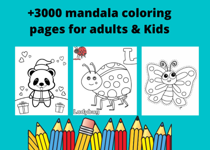 Bestseller - give you 3000 coloring pages for kids toddler children