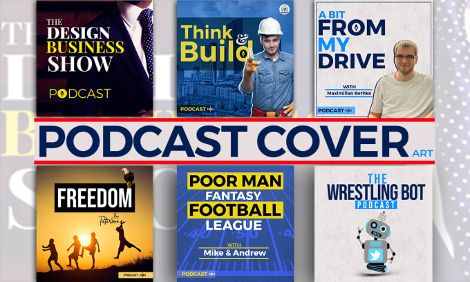 Gig Preview - Design a professional podcast cover art and podcast artwork