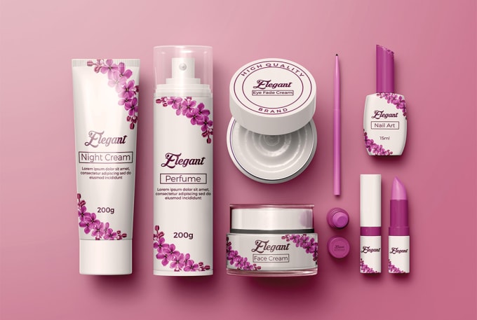 Bestseller - create  elegant cosmetics label design, pouch design and box design