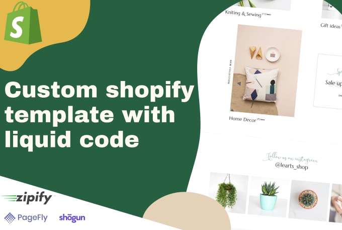 Gig Preview - Develop a custom shopify template with liquid code