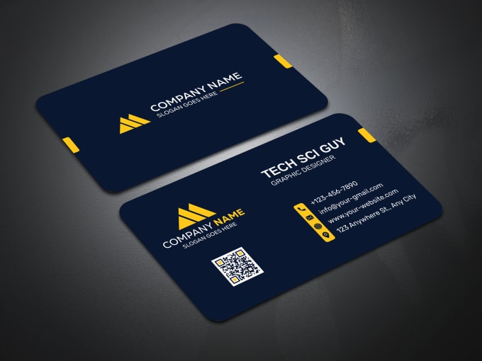 Gig Preview - Do professional business card design with a qr code