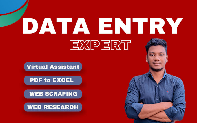 Bestseller - do data entry, copy paste, web research, PDF to ms excel