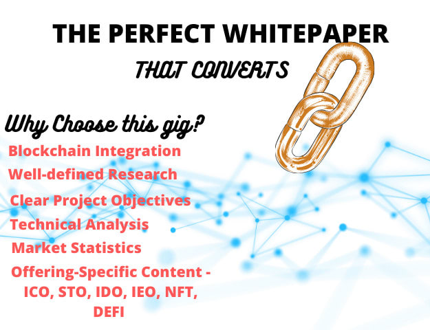 Gig Preview - Write and design your blockchain ico white paper