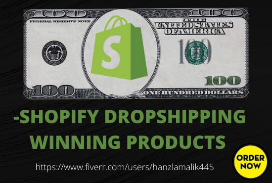 Gig Preview - Provide shopify dropshipping winning products with video ads