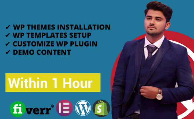 Gig Preview - Install wordpress theme, template,setup same like the demo