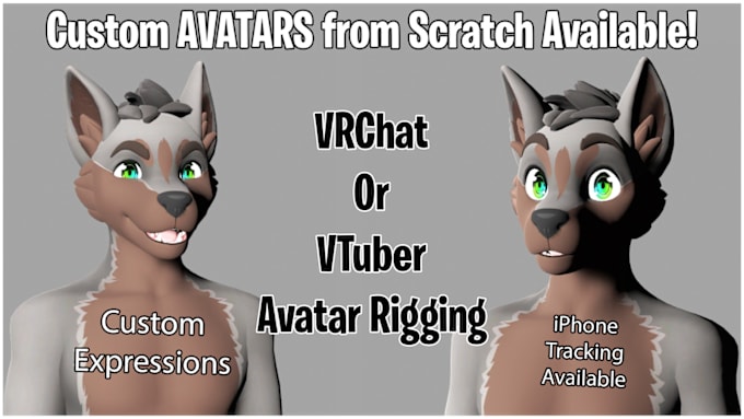 Gig Preview - Create or rig avatar, 3d character or anime model for vrchat or vtuber