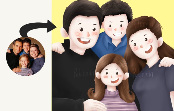 Gig Preview - Draw your customize avatar cartoon portrait in my style