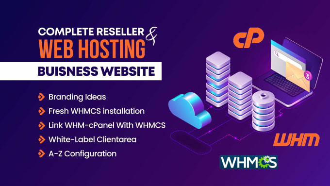 Gig Preview - Do full web hosting reseller business with whmcs setup or whm cpanel