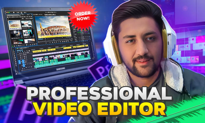 Gig Preview - Edit your videos professionally in adobe premiere pro