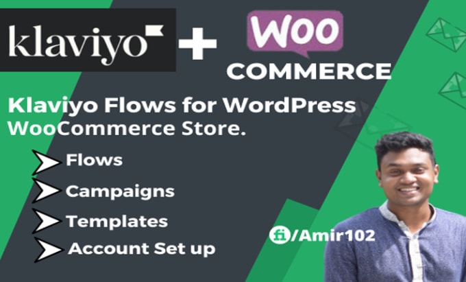 Bestseller - set up klaviyo flows for wordpress woocommerce store