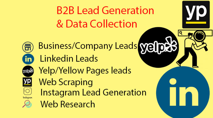 Gig Preview - Business leads, targeted leads, linkedin leads, any valid b2b lead generation