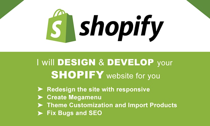 Gig Preview - Design, develop, and set up your shopify website