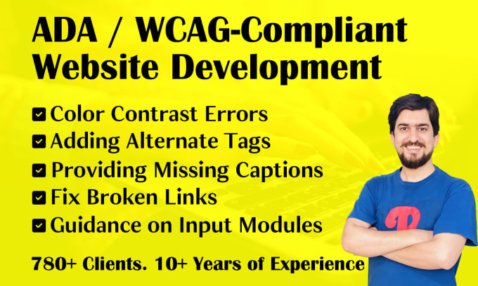 Gig Preview - Make the website ada and wcag compliant