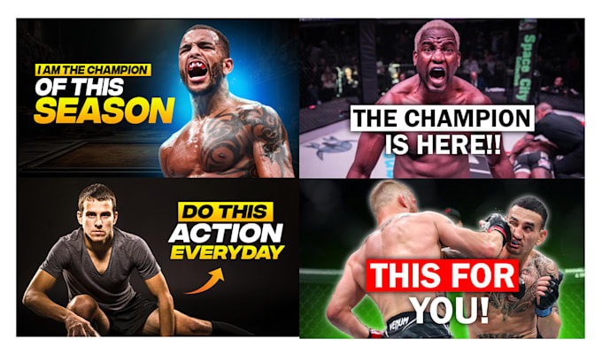 Gig Preview - Design professional ufc or mma youtube thumbnail