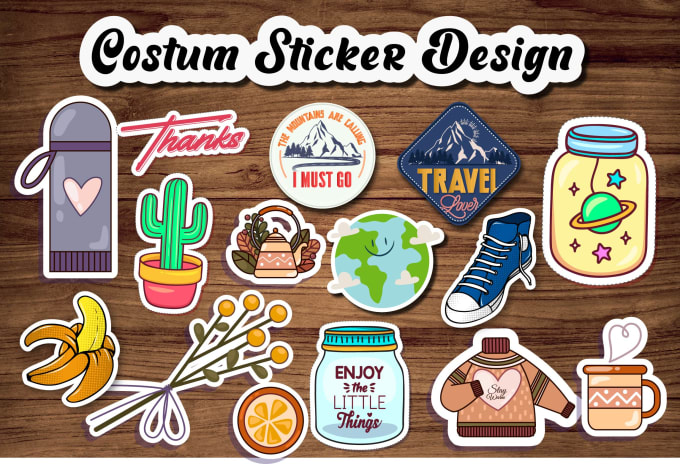 Gig Preview - Design creative badge, patch, sticker, die cut, decal, logo design