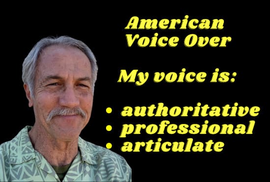 Bestseller - narrate your youtube video with my deep american voice