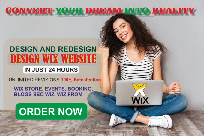 Gig Preview - Design, redesign, or develop a wix website development