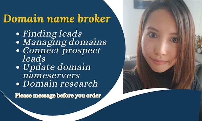 Gig Preview - Be your domain name broker