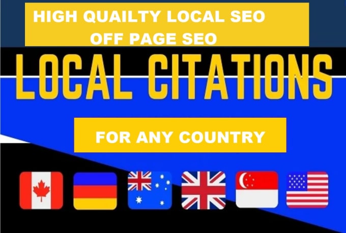 Gig Preview - Create top local citations for any country