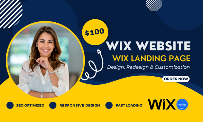 Gig Preview - Create or develop studio wix website design, wix redesign