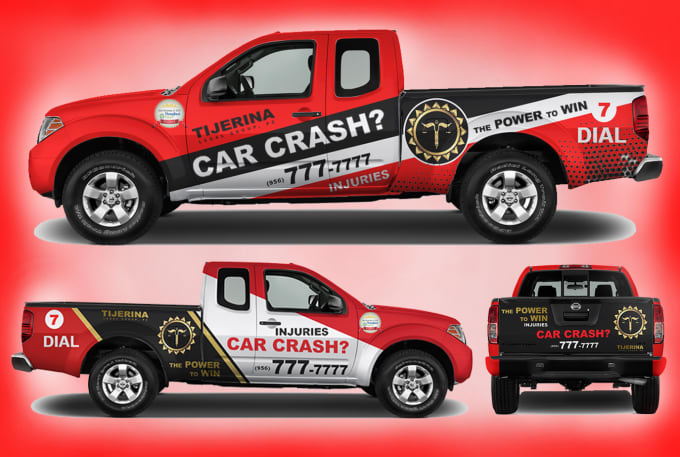 Gig Preview - Create professional vehicles wrap, car van, truck wrap design in 24 hours