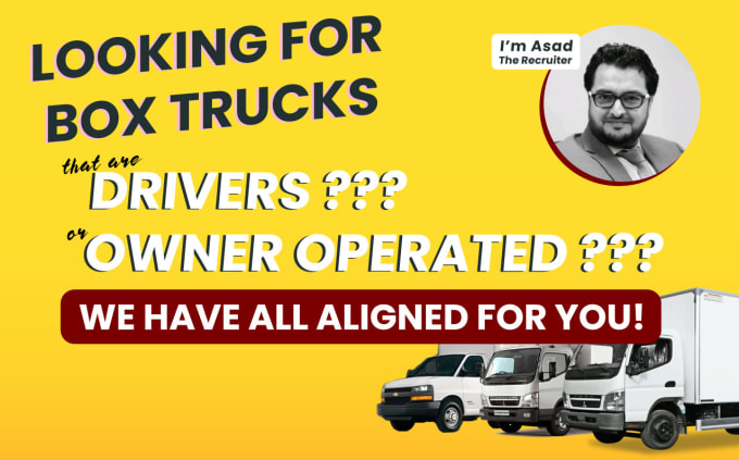 Gig Preview - Recruit non cdl box truck drivers and owner operators