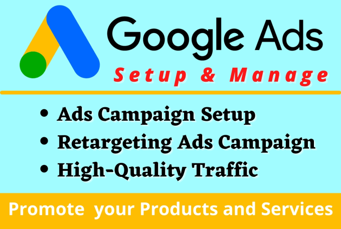 Gig Preview - Setup and manage google ads adwords PPC campaign