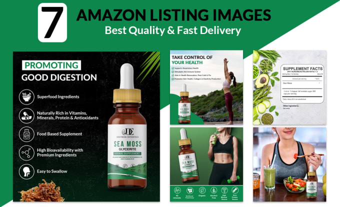 Gig Preview - Design amazon product infographic or  listing images