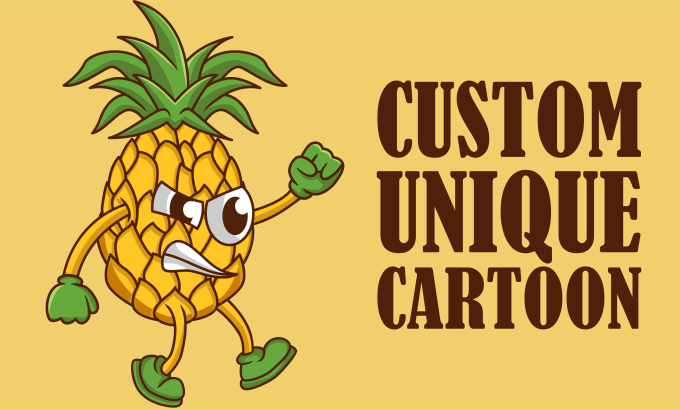 Gig Preview - Create cartoon fruits and vegetables cute