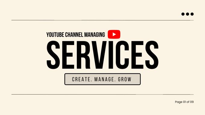 Gig Preview - Be your certified youtube channel growth manager expert