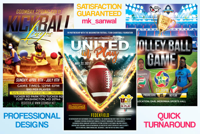 Gig Preview - Design your sports flyer