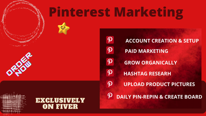 Gig Preview - Be your pinterest marketing manager by creating pins and boards