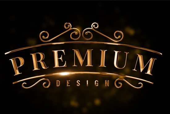 Gig Preview - Create luxury and elegant with gold animation title