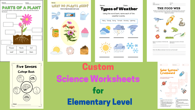 Gig Preview - Create custom worksheets for children