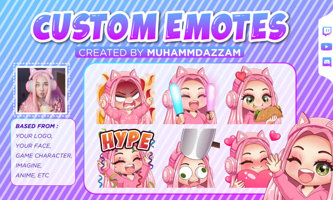 Pokemon Emotes twitch/discord Pack 1 Cute Gamer Anime -  Israel