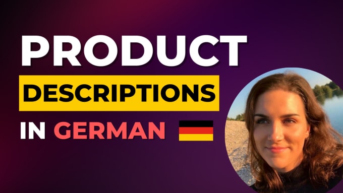 Gig Preview - Write memorable product descriptions in german language