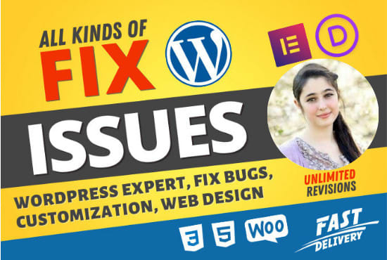 Gig Preview - Customize, redesign fix, revamp wordpress website design